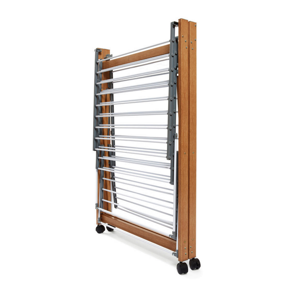 STOJEČI SUŠILEC PERILA - bežrjava, Basics, kovina/umetna masa (176/60/104cm)