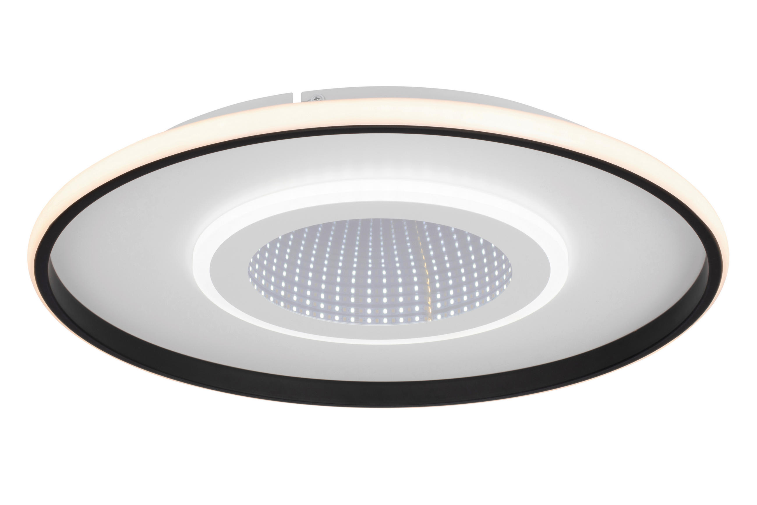STROPNA LED-SVETILKA  Salford 30 W/3500 lm/3000-6500 K/220-240 V/ - črna/bela, Trend, kovina/umetna masa (50/5,5cm) - Novel