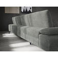 WOHNLANDSCHAFT in Webstoff Hellgrau  - Hellgrau/Schwarz, Design, Textil/Metall (157/354/208cm) - Dieter Knoll
