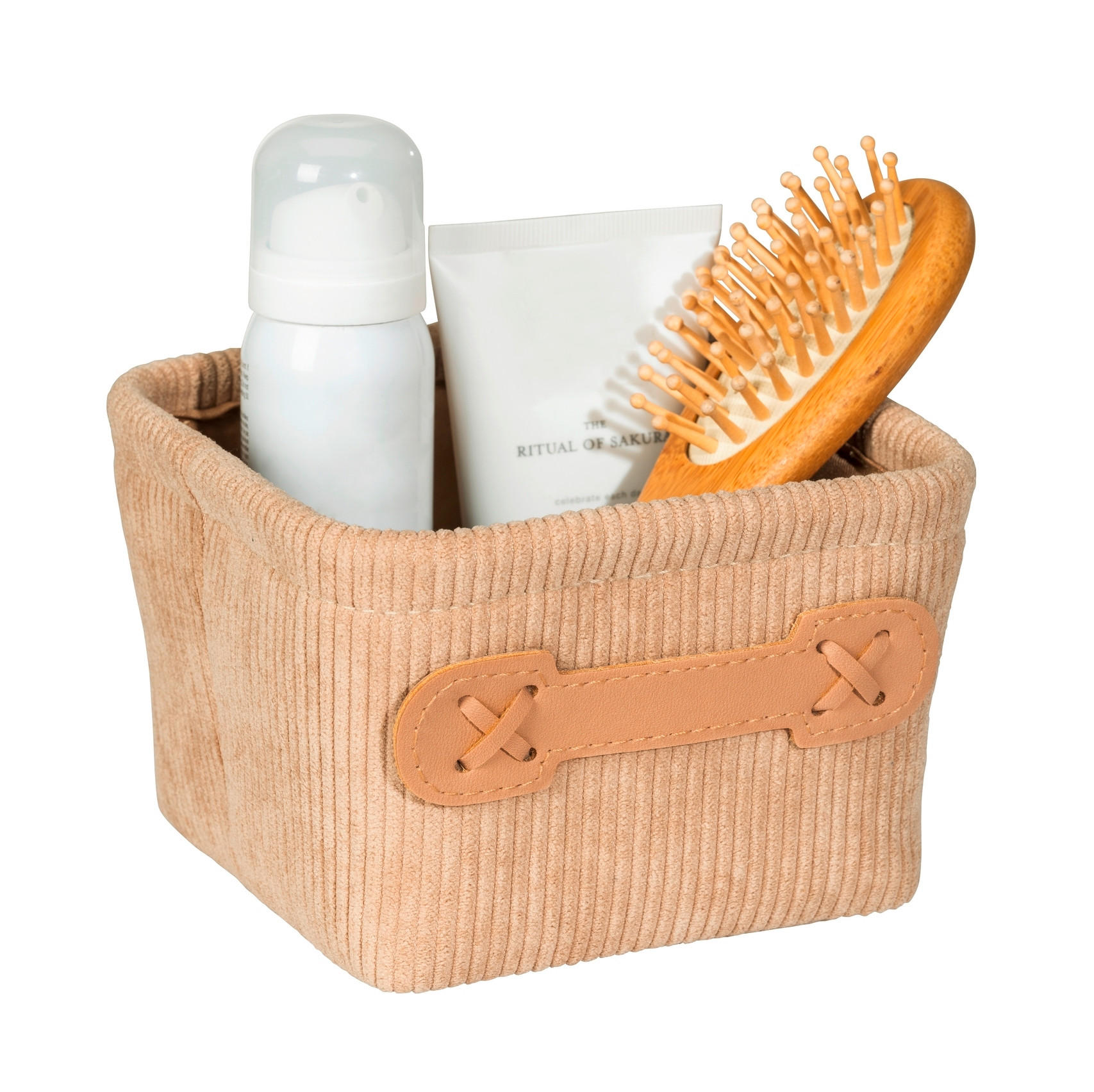 AUFBEWAHRUNGSKÖRBCHEN  - Beige, Basics, Textil (14/9/14cm) - Wenko
