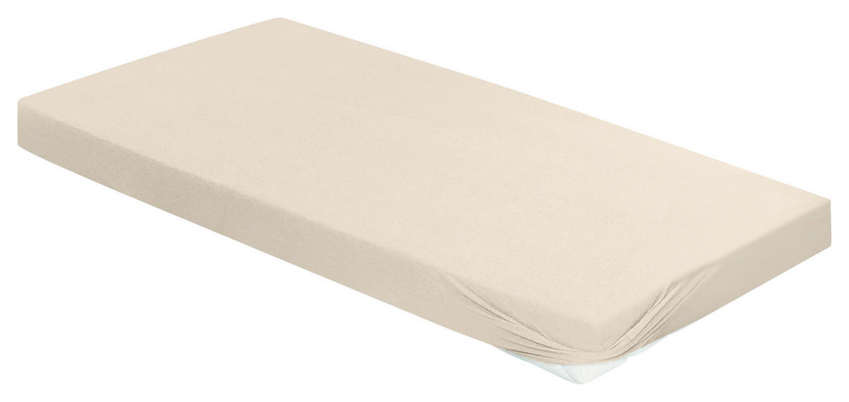 SPANNBETTTUCH Biber  - Naturfarben, KONVENTIONELL, Textil (100/200cm) - Bierbaum