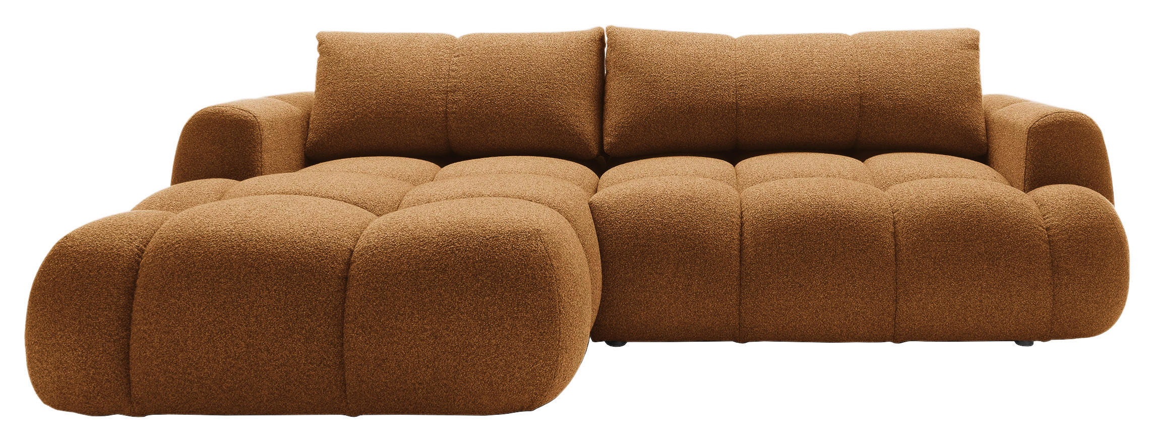 ECKSOFA Dunkelgelb Struktur  - Dunkelgelb/Schwarz, KONVENTIONELL, Kunststoff/Textil (172/272cm) - Carryhome
