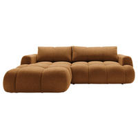 ECKSOFA Dunkelgelb Struktur  - Dunkelgelb/Schwarz, KONVENTIONELL, Kunststoff/Textil (172/272cm) - Carryhome