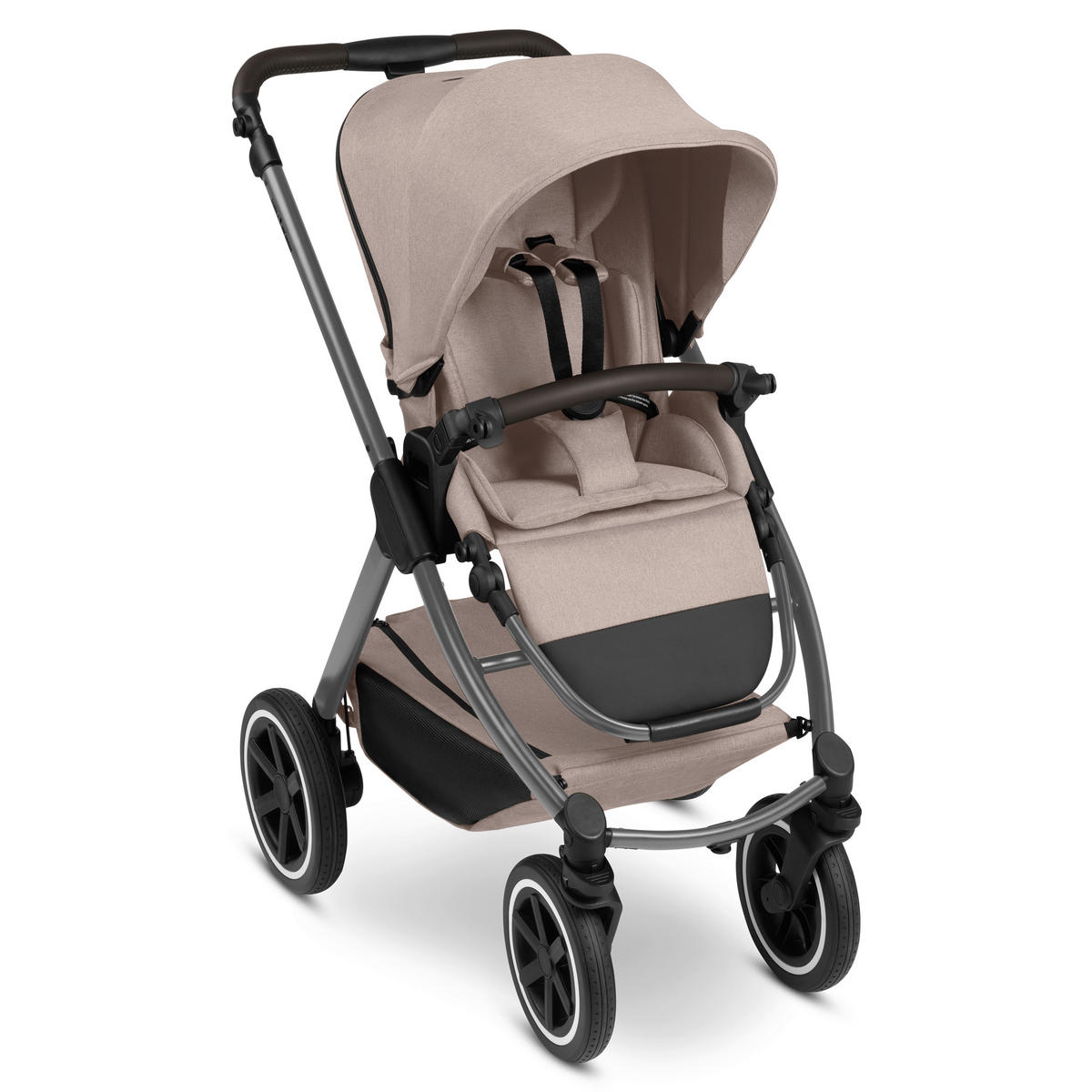KINDERWAGEN  Samba 2  Camel  - Beige/Schwarz, Basics, Textil/Metall (60/108/88cm) - ABC Design