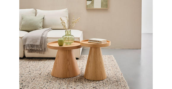 BEISTELLTISCH in Holz, Holzwerkstoff 40/40/46 cm  - Eichefarben, Basics, Holz/Holzwerkstoff (40/40/46cm) - Xora