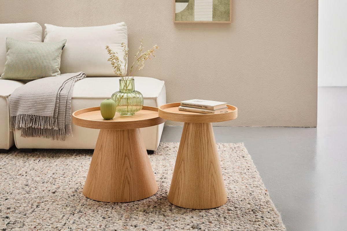 BEISTELLTISCH in Holz, Holzwerkstoff 40/40/46 cm  - Eichefarben, Basics, Holz/Holzwerkstoff (40/40/46cm) - Xora