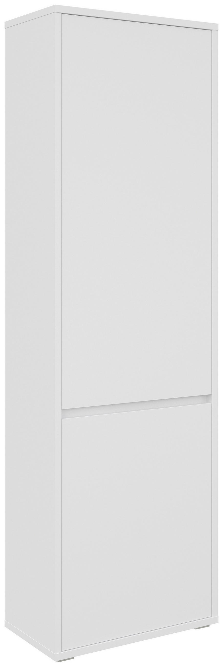 GARDEROBENSCHRANK 60/195/33,8 cm  - Silberfarben/Weiß, KONVENTIONELL, Holzwerkstoff (60/195/33,8cm) - Xora