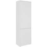 GARDEROBENSCHRANK 60/195/33,8 cm  - Silberfarben/Weiß, KONVENTIONELL, Holzwerkstoff (60/195/33,8cm) - Xora