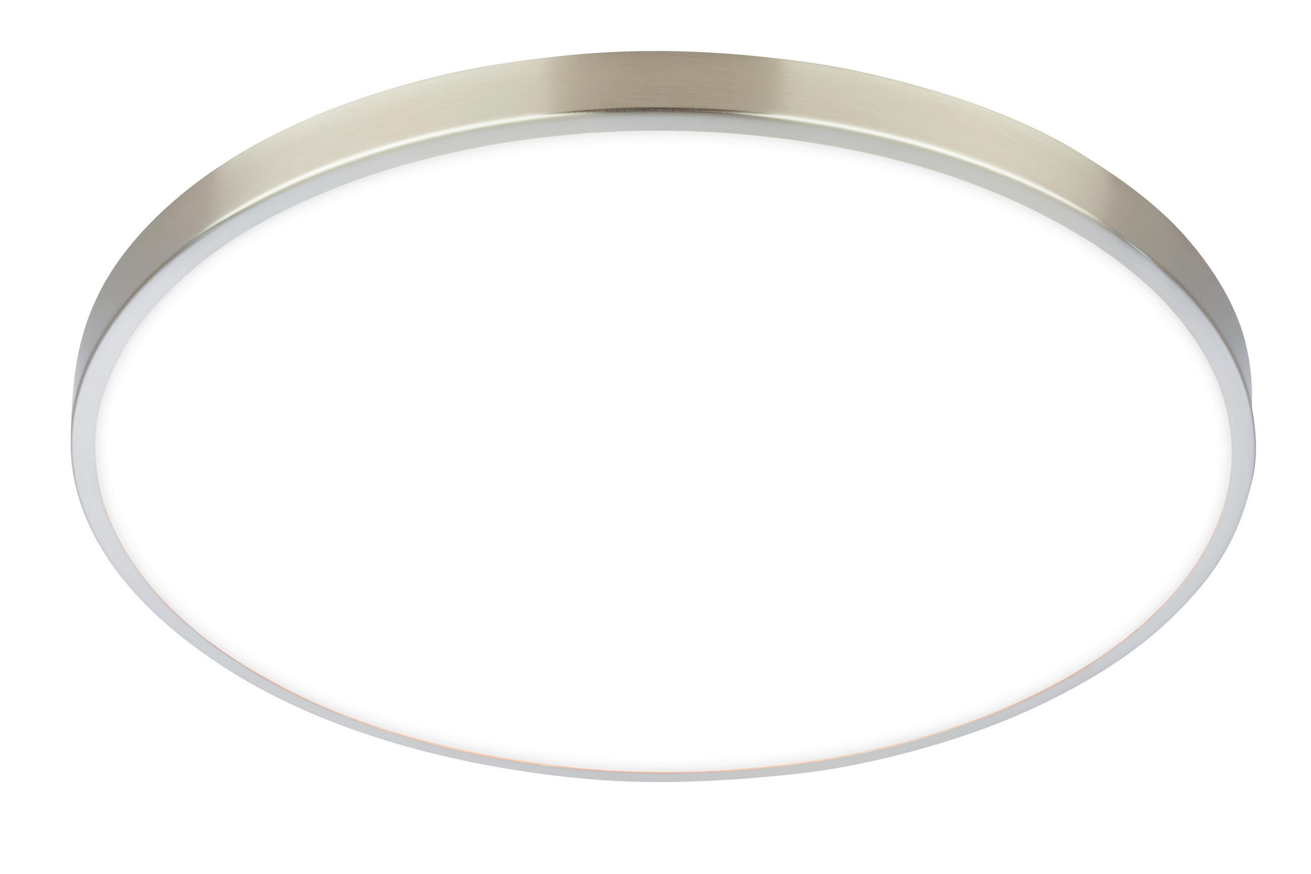 LED-DECKENLEUCHTE Kaida 38/6.5 cm   - Nickelfarben, Basics, Kunststoff/Metall (38/6.5cm) - Briloner