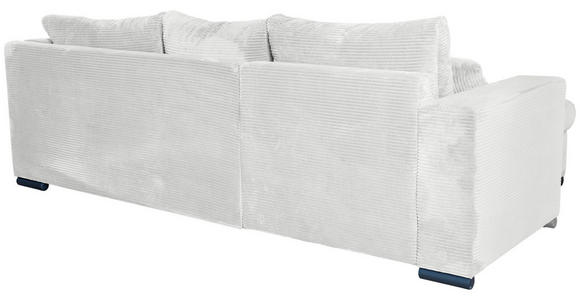 ECKSOFA  in Cord Hellgrau  - Hellgrau/Schwarz, KONVENTIONELL, Textil/Metall (168/258cm) - Carryhome