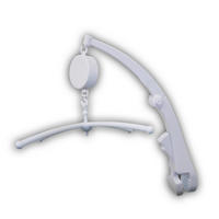 Niermann Mobilehalter mit Spieluhr zum klemmen  - Weiß, Basics, Kunststoff (27/40cm)