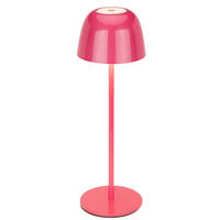 NABÍJATEĽNÁ STOLNÁ LAMPA 11/34,6 cm - pink, Trend, kov (11/34,6cm) - Novel