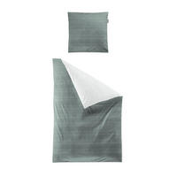 WENDEBETTWÄSCHE Makosatin 140/200 cm  - Grün, KONVENTIONELL, Textil (140/200cm) - Irisette