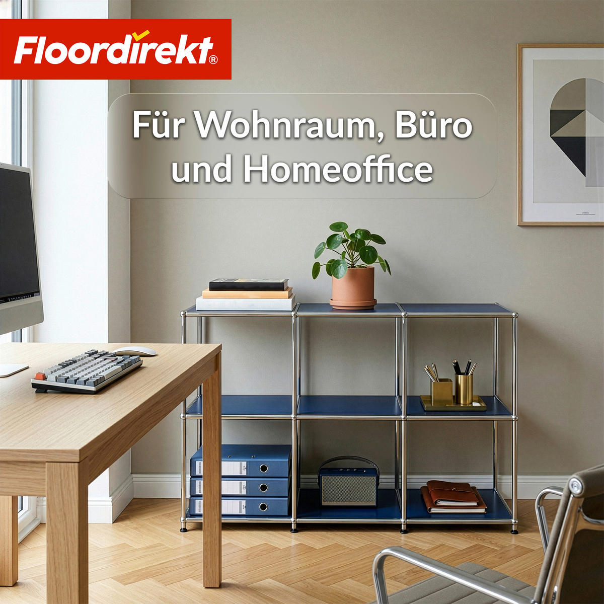 SIDEBOARD Concept Epure MK-018 116/82/40 cm  - Blau, Basics, Metall (116/82/40cm) - Floordirekt