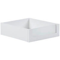 ZÁSUVKA, biela, 37,5/12/45 cm - biela, kompozitné drevo/sklo (37,5/12/45cm) - Hom`in