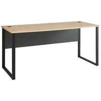 PISAĆI STOL  boje grafita, hrast Artisan  metal, drvni materijal  - boje grafita/hrast Artisan, Moderno, drvni materijal/metal (170/77/73cm) - Voleo