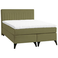 BOXSPRINGBETT 140/200 cm  in Grün  - Schwarz/Grün, Basics, Textil/Metall (140/200cm) - Boxxx