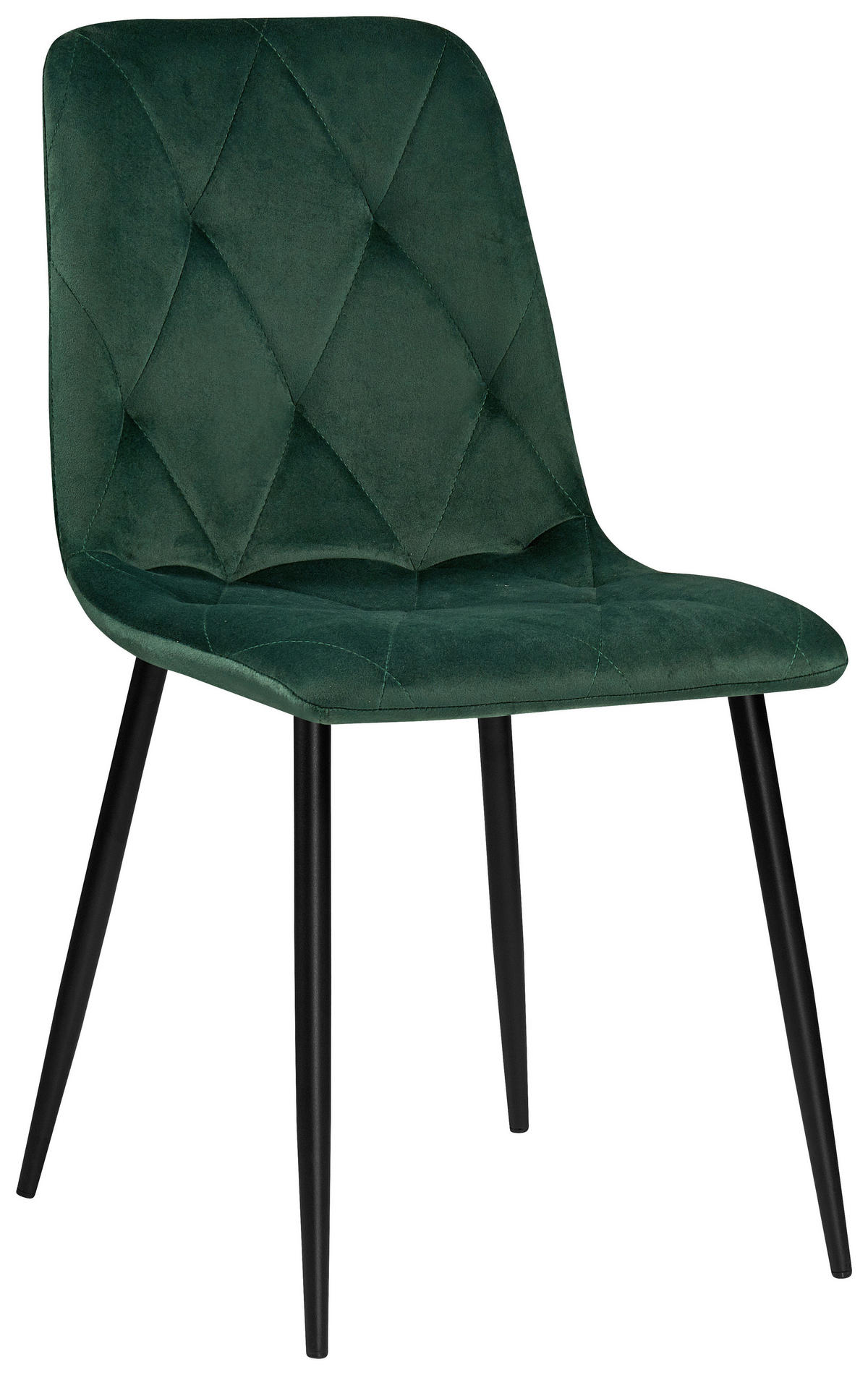 STOL, kovina, tekstil zelena, črna  - črna/zelena, Design, kovina/tekstil (43/84/56cm) - Carryhome