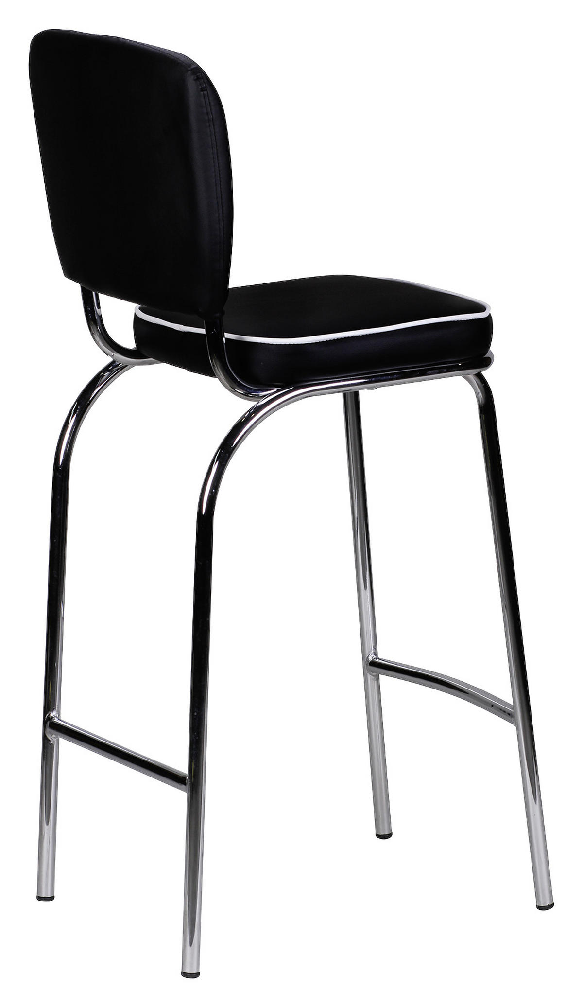 BAROVÁ ŽIDLE, černá - bílá/černá, Moderní, kov/plast (40/110/38cm) - MID.YOU