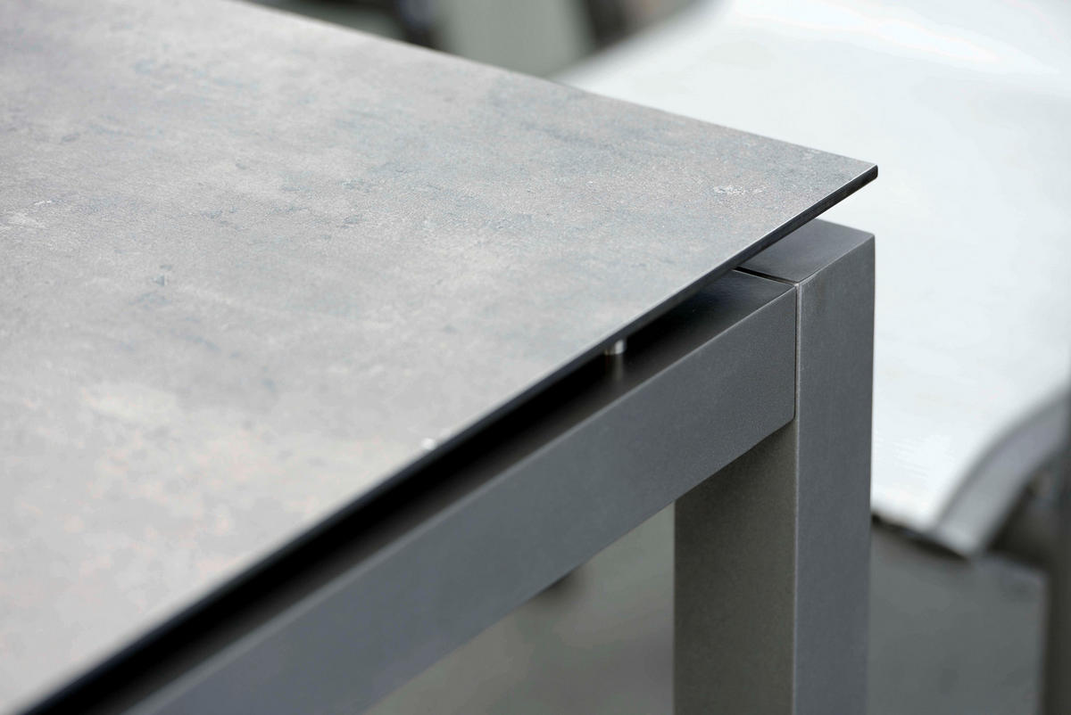 TISCHGESTELL 90/90/73 cm  Metall Anthrazit  - Anthrazit, Design, Metall (90/90/73cm) - Stern