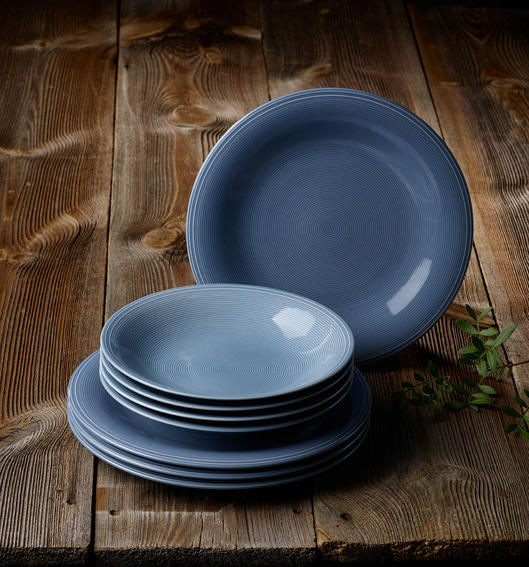 TAFELSERVICE Color Loop 8-teilig - Blau, LIFESTYLE, Keramik (27/27cm) - like.Villeroy & Boch