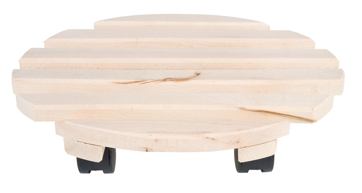 POJ. PODSTAVEC POD KVETINÁČ drevo, 35 cm - farba buka, Basics, drevo (35cm) - Homeware
