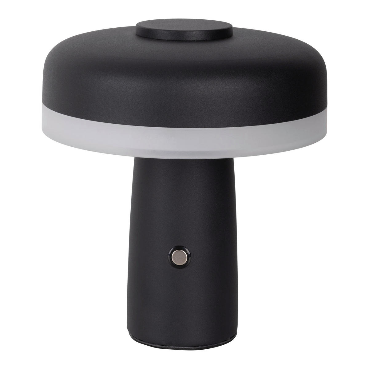 AKKU-TISCHLEUCHTE  15/16.5 cm    - Schwarz/Weiß, Design, Kunststoff/Metall (15/16.5cm) - Näve