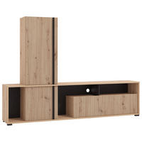 TV-ÁLLVÁNY Artisan tölgy  - Artisan tölgy, Basics, faalapú anyag (195,5/139,5/33cm) - Xora