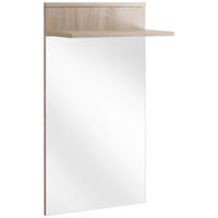 WANDSPIEGEL 60/104/28 cm  - Eichefarben, Basics, Glas/Holzwerkstoff (60/104/28cm) - MID.YOU