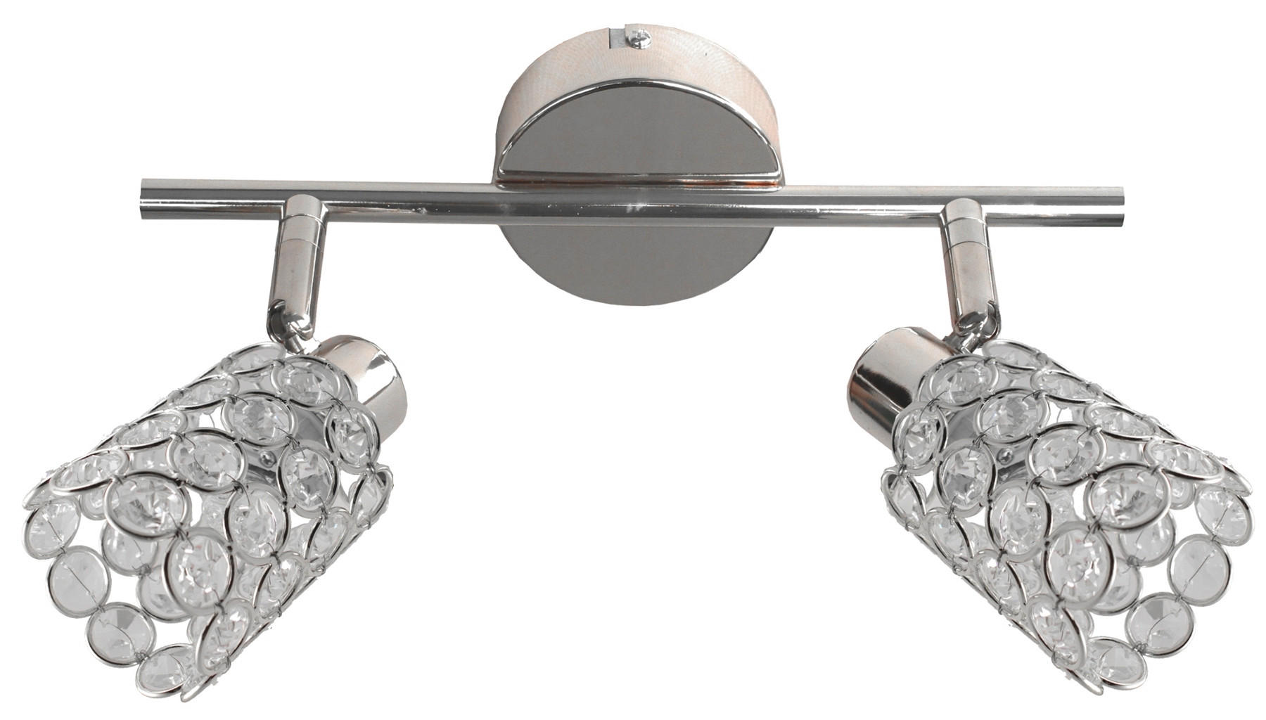 STRAHLER   - Chromfarben/Transparent, KONVENTIONELL, Glas/Metall (37/8cm)