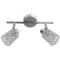 STRAHLER York   - Chromfarben/Transparent, KONVENTIONELL, Glas/Metall (37/8cm)