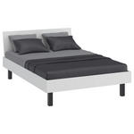BETT 140/200 cm  in Weiß  - Schwarz/Weiß, Design, Metall (140/200cm) - Xora