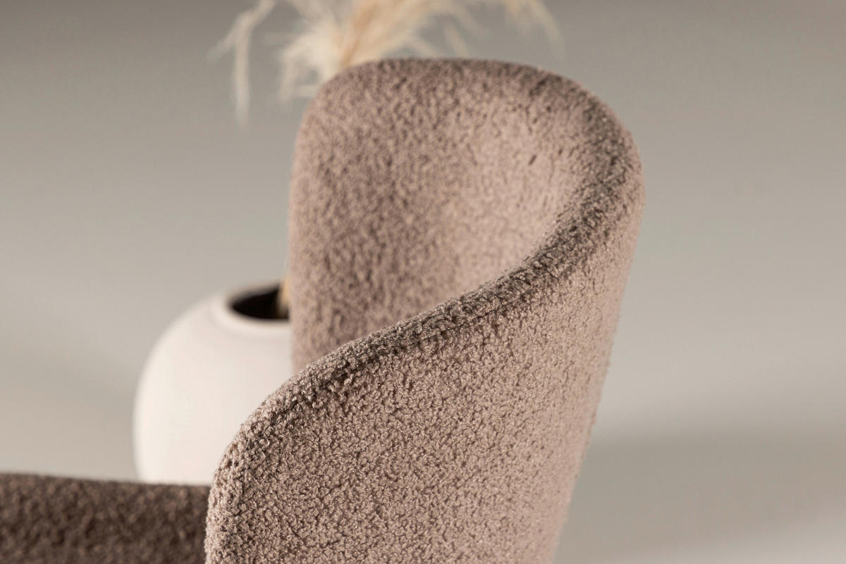 STUHL     - Braun, MODERN, Textil/Metall (48/80/54cm) - Livetastic