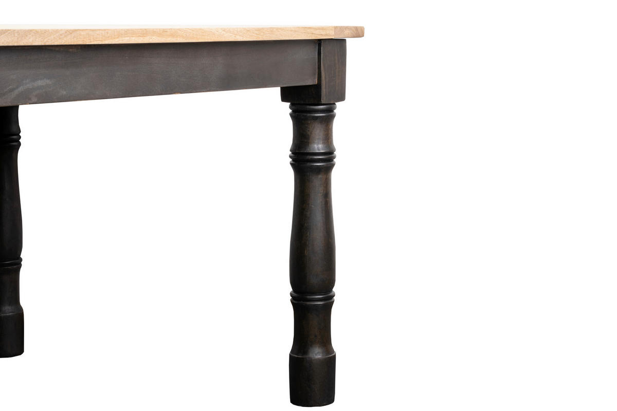 STOL ZA BLAGOVAONICU  prirodne boje  drvo      - prirodne boje/crna, Moderno, drvo (200/78/100cm)