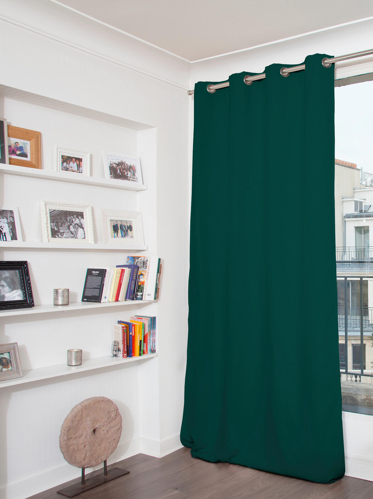 VERDUNKELUNGSVORHANG - Grün, Basics, Textil (135/260cm)