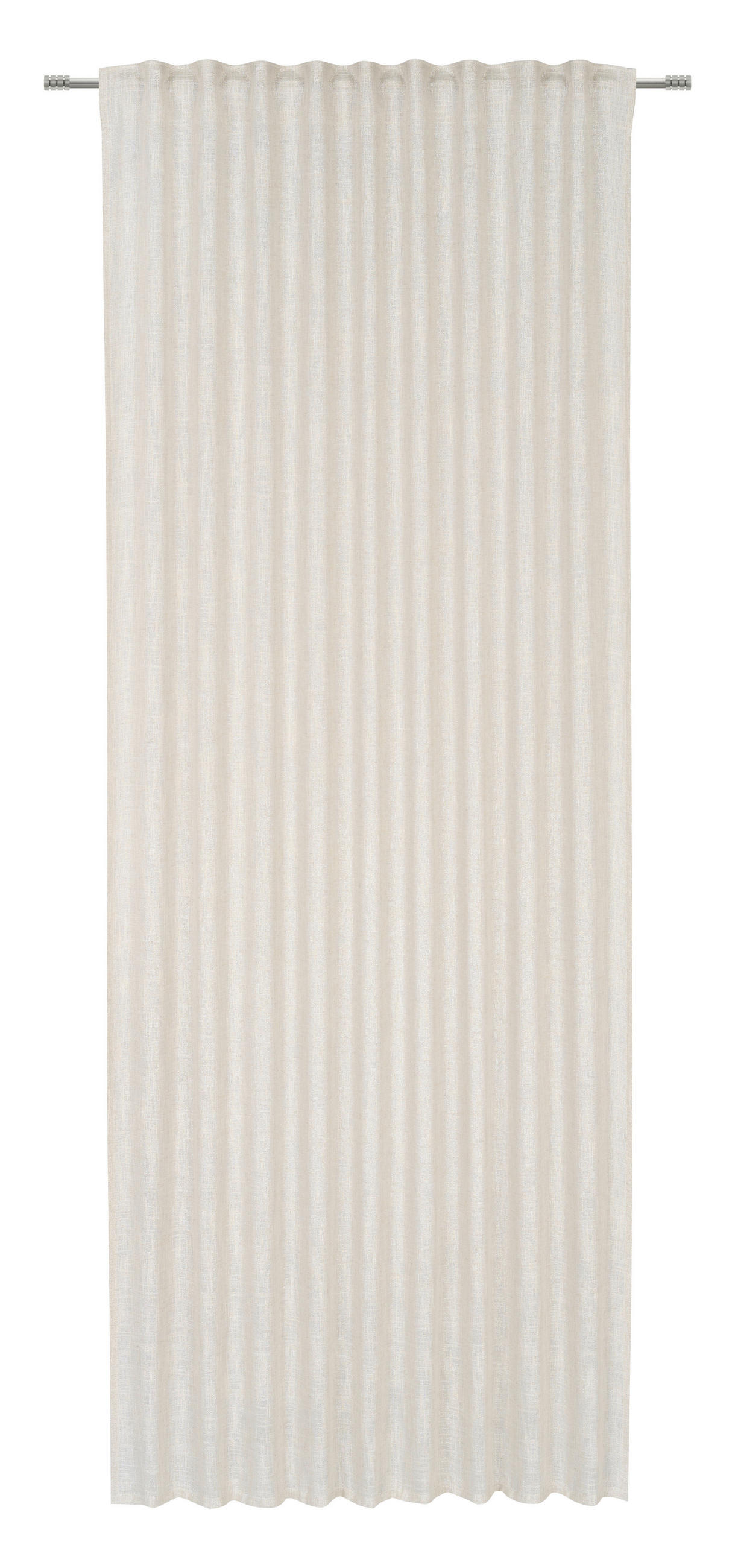 HOTOVÝ ZÁVĚS, neprůsvitné, 140/245 cm - šedá/ecru, Natur, textil (140/245cm) - Esposa