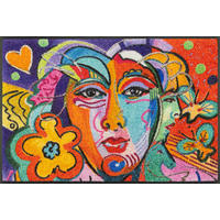 FUßMATTE 50/75 cm  - Multicolor, Design, Kunststoff/Textil (50/75cm) - wash+dry