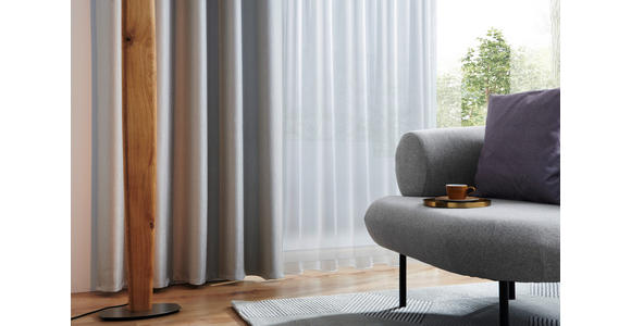 FERTIGVORHANG halbtransparent  - Weiß, KONVENTIONELL, Textil (140/260cm) - Dieter Knoll