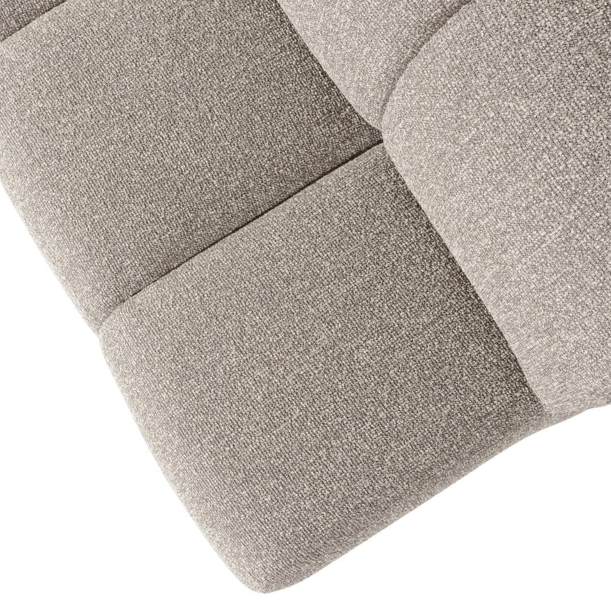 SITZBANK in Textil Beige  - Beige/Schwarz, MODERN, Kunststoff/Textil (164/83/73cm) - Livetastic