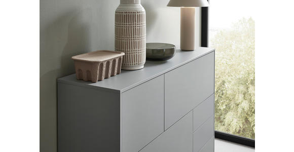 HIGHBOARD  in 139/109/41 cm  - Eichefarben/Schwarz, Design, Holzwerkstoff/Kunststoff (139/109/41cm) - Voleo