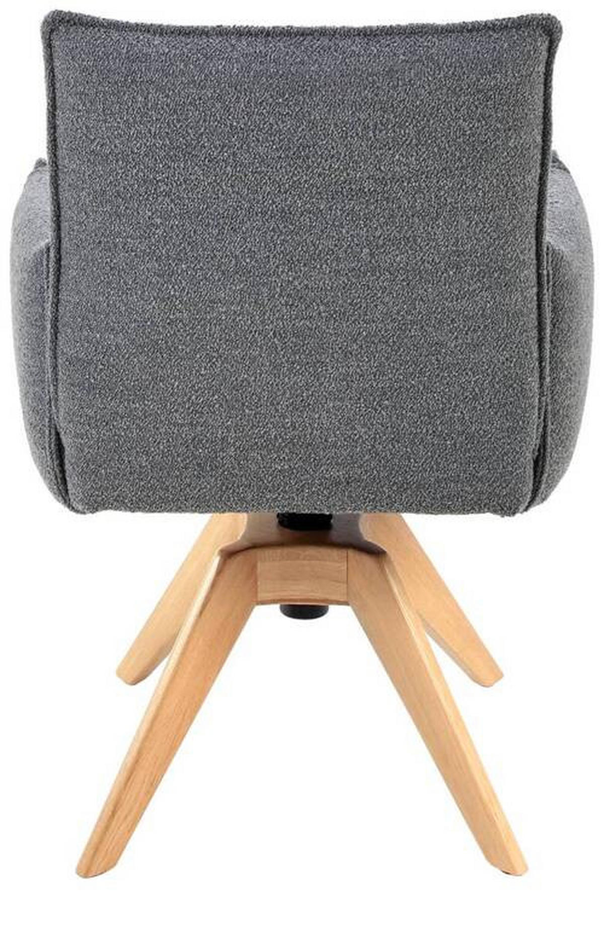 ARMLEHNSTUHL  in Webstoff  - Eichefarben/Grau, Design, Holz/Textil (57/86/65cm) - Valnatura