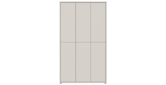SCHUHSCHRANK  in 109,2/191,9/34,9 cm  - Sandfarben/Grau, Basics, Holzwerkstoff/Kunststoff (109,2/191,9/34,9cm) - Xora