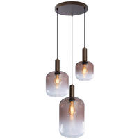 HÄNGELEUCHTE 42/120 cm  - Braun, Trend, Glas/Metall (42/120cm) - Collet's Monde