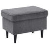 HOCKER Webstoff Anthrazit  - Anthrazit/Schwarz, Basics, Textil (63/43/42cm) - MID.YOU