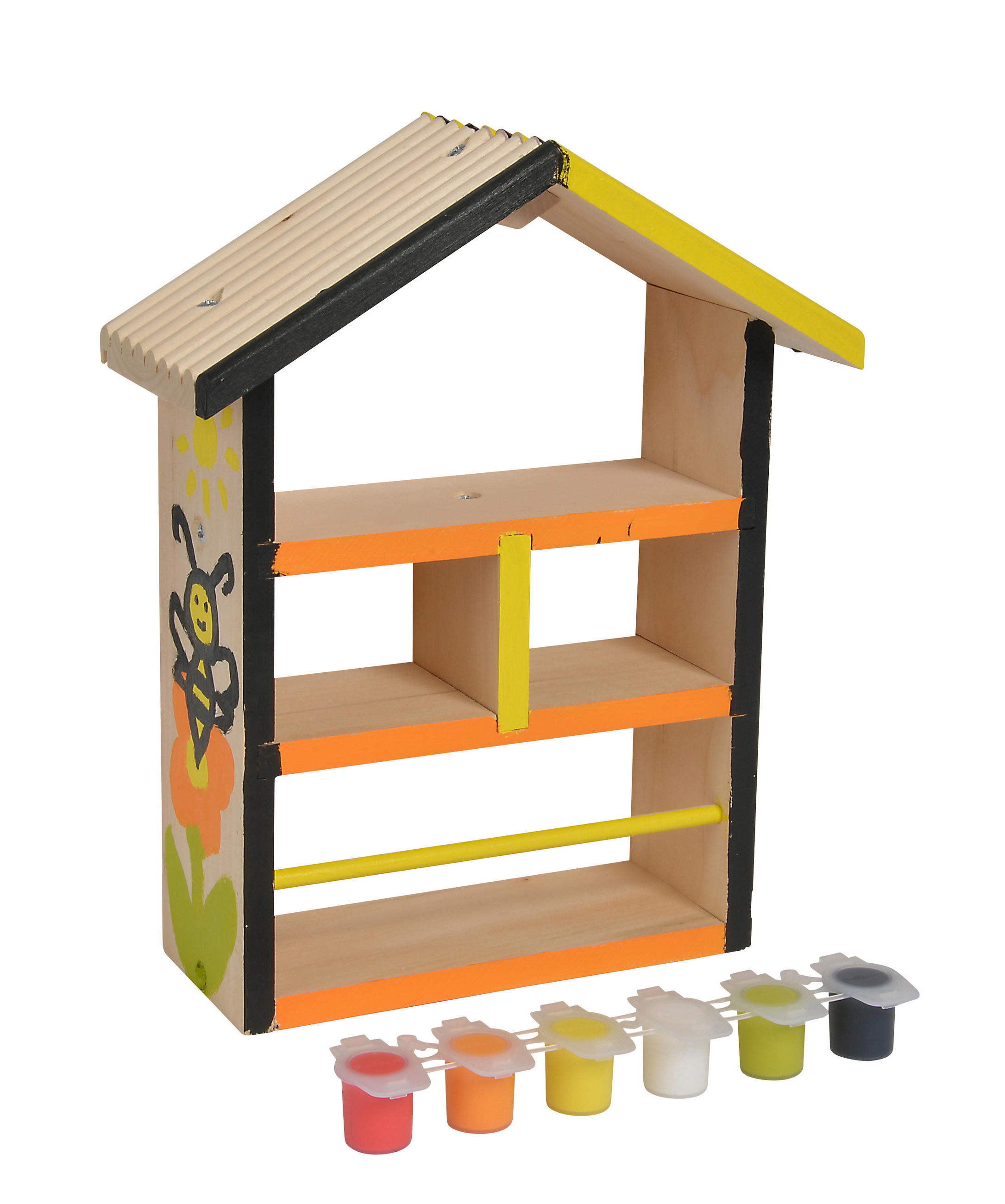 BIENENHAUS - Multicolor/Naturfarben, Basics, Holz (8,4/29,7/20cm) - Eichhorn