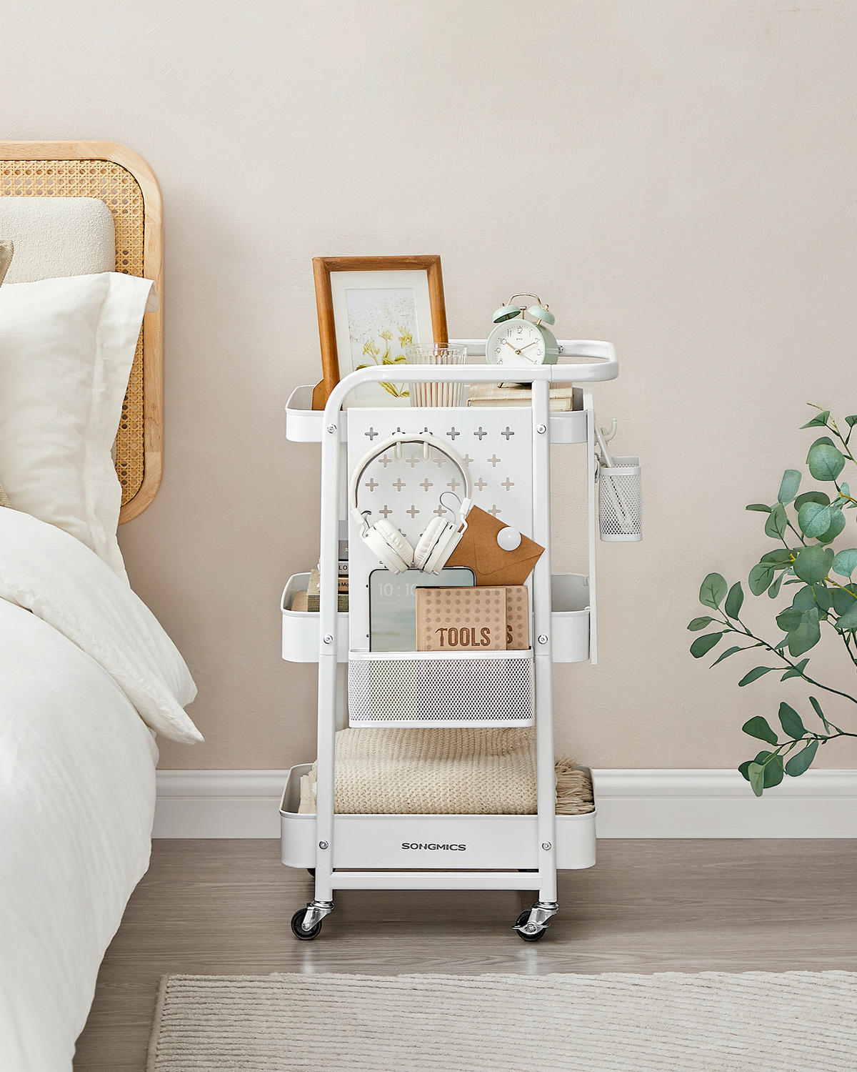 REGAL Weiß  - Weiß, Trend, Kunststoff/Metall (43,3/73,9/32,3cm) - Boxxx