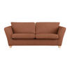 3-SITZER-SOFA in Chenille Kupferfarben  - Naturfarben/Kupferfarben, Holz/Textil (216/70-85/95cm) - MID.YOU