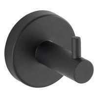 HANDTUCHHAKEN - Schwarz, Basics, Metall (5,5/5,5/5,5cm) - Wenko