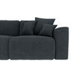 ECKSOFA in Lederlook Anthrazit  - Chromfarben/Anthrazit, KONVENTIONELL, Kunststoff/Textil (195/293cm) - Carryhome