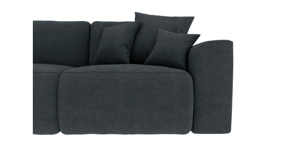 ECKSOFA in Lederlook Anthrazit  - Chromfarben/Anthrazit, KONVENTIONELL, Kunststoff/Textil (195/293cm) - Carryhome